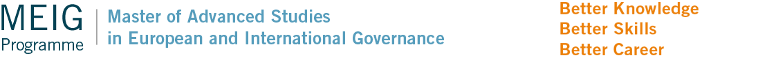 MEIG - Master of Advanced Studies European and International Governance